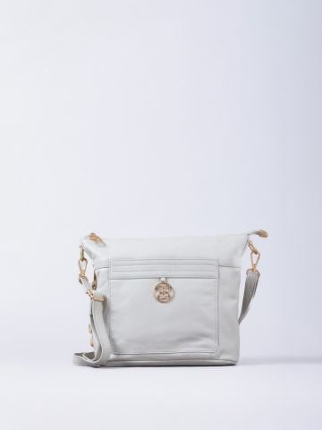 Lakeland Leather Cartmel Leather Cross Body Bag in White