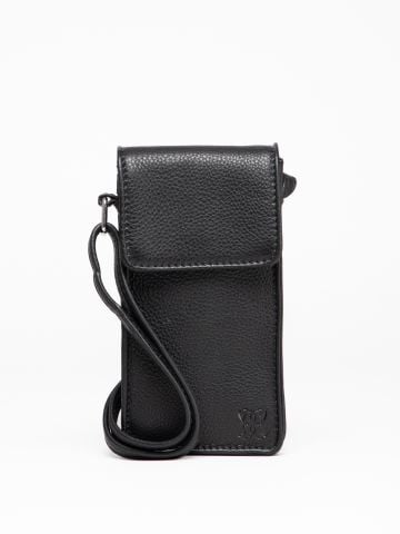 Lakeland Leather Bowness Leather Cross Body Phone Pouch in Black