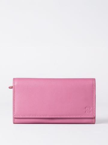 Lakeland Leather Large Leather Purse in Mauve