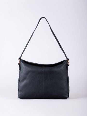 Lakeland Leather Esthwaite Leather Shoulder Bag in Black