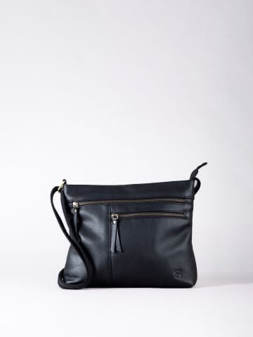 Lakeland Leather Winleigh Leather Cross Body Bag in Black