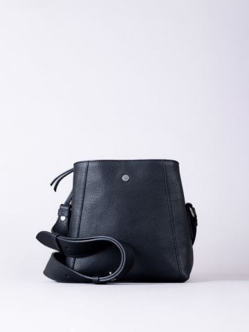 Lakeland Leather Crosby Compact Leather Cross Body Bag in Black