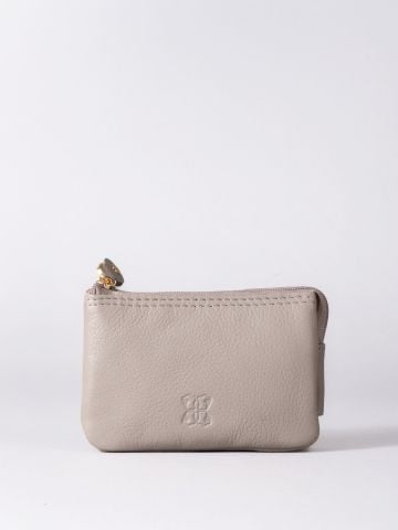 Lakeland Leather Leather Coin Purse in Grey