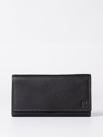 Lakeland Leather Large Leather Purse in Black