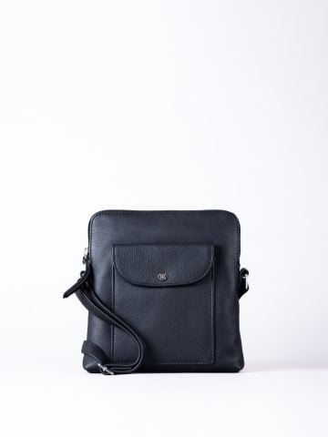 Lakeland Leather Tirrill Leather Cross Body Bag in Black