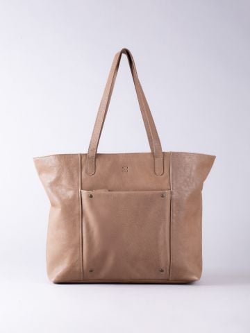 Lakeland Leather Harstone Leather Tote Bag in Taupe