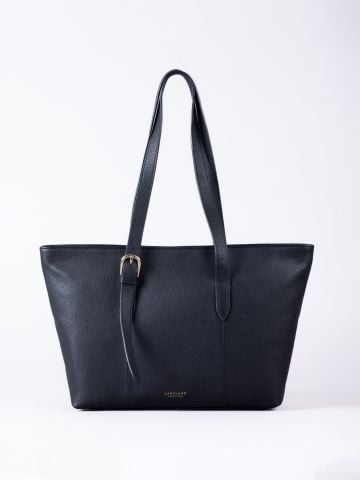 Langdale Leather Tote Bag in Black
