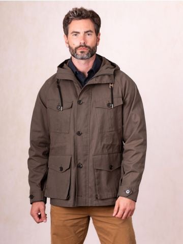 Lakeland Leather Angletarn Wax Anorak in Khaki