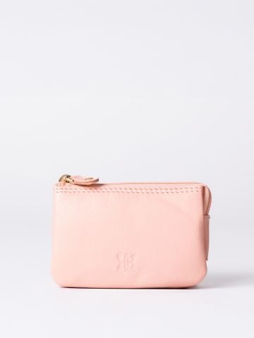 Lakeland Leather Leather Coin Purse in Blush Pink
