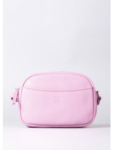 Lakeland Leather Coniston Leather Cross Body Camera Bag in Light Pink