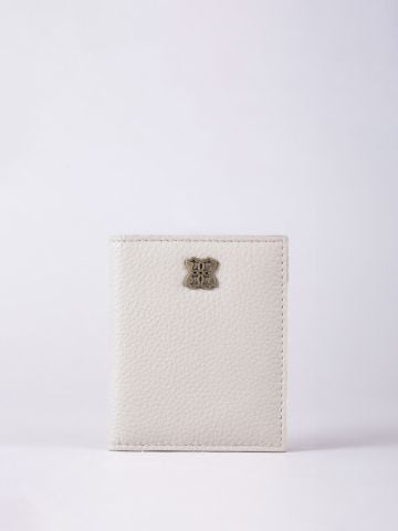 Lakeland Leather Beetham Leather Card Holder in Off White