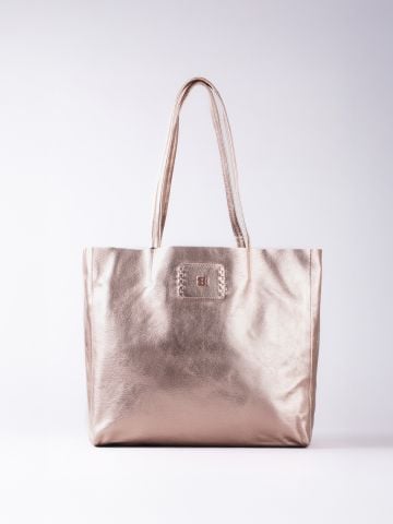 Lakeland Leather Tarnly Leather Tote Bag in Rose Gold