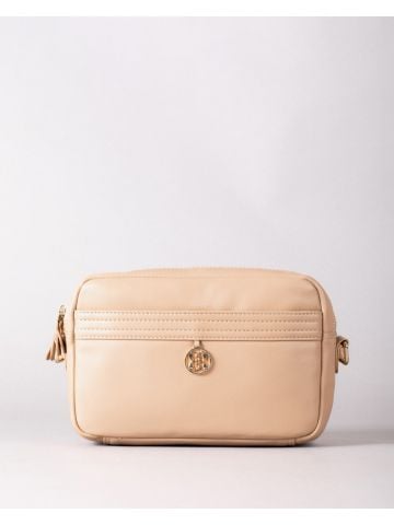 Lakeland Leather Cartmel Boxy Leather Cross Body Bag in Taupe