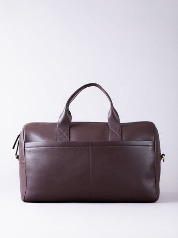 Lakeland Leather Crummock Leather Holdall in Dark Brown