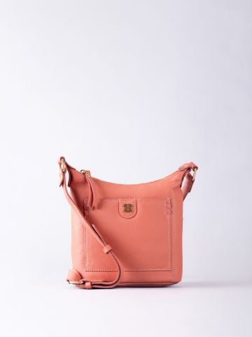Lakeland Leather Tarnly Leather Pocket Cross Body Bag in Sunrise