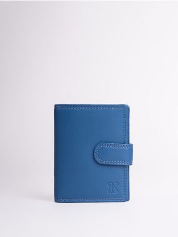 Lakeland Leather Small Leather Tab Purse in Blue