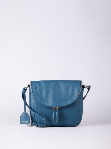 Tarraby Leather Cross Body Bag in Legion Blue