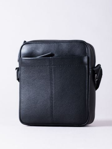 Lakeland Leather Crummock Leather Reporter Bag in Black