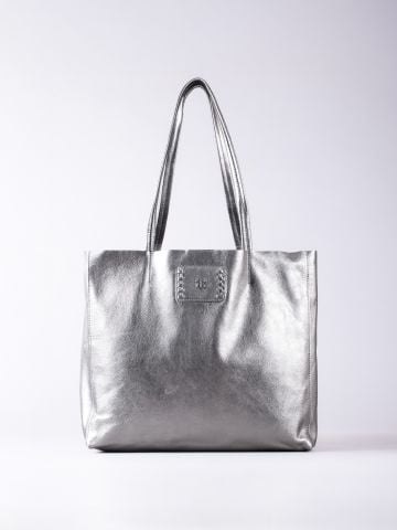 Lakeland Leather Tarnly Leather Tote Bag in Pewter