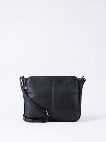 Raven Leather Cross Body Bag in Black | Lakeland Leather