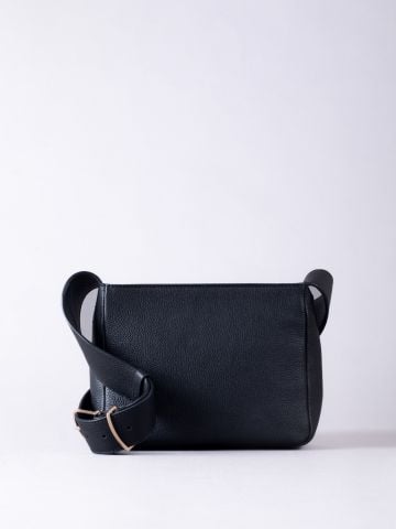 Lakeland Leather Newton Leather Cross Body Bag in Black