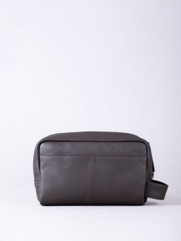 Lakeland Leather Shoregill Leather Wash Bag in Brown