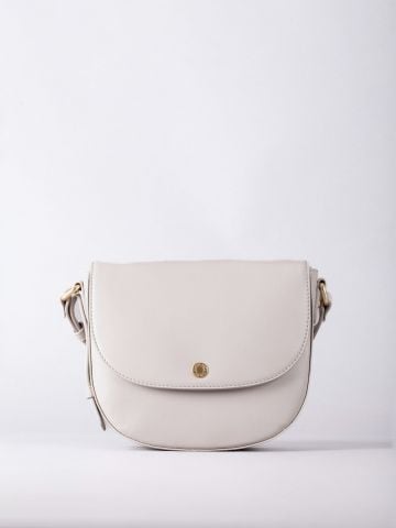 Lakeland Leather Tarnbeck Leather Saddle Bag in Grey