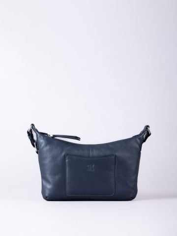 Lakeland Leather Talkin Small Leather Cross Body Bag in Navy