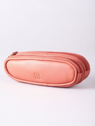 Lakeland Leather Leather Double Glasses Case in Sunrise