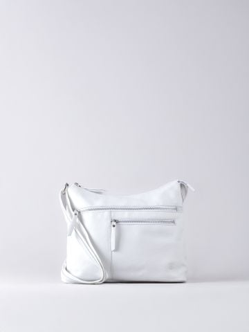 Winleigh Leather Shoulder Bag in White