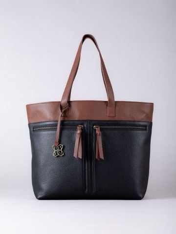 Beetham Leather Tote Bag in Black