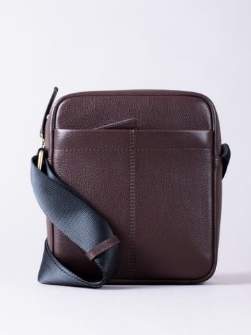 Lakeland Leather Crummock Leather Reporter Bag in Dark Brown