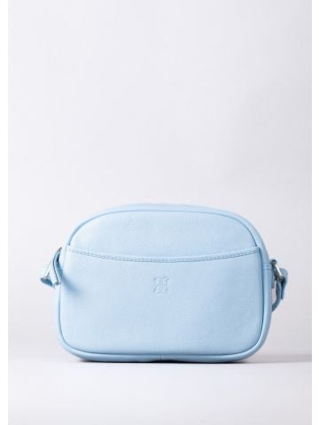 Lakeland Leather Coniston Leather Cross Body Camera Bag in Light Blue