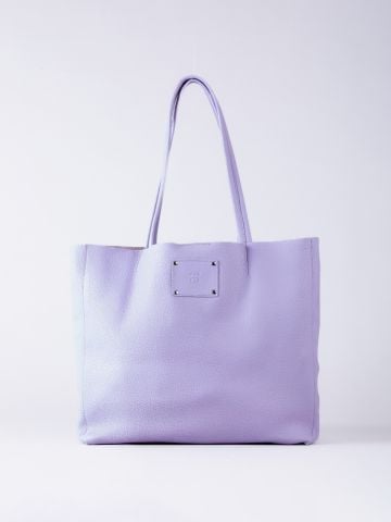 Lakeland Leather Tarn Leather Bucket Bag in Lilac
