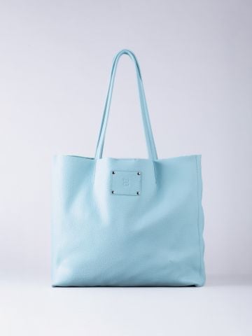 Tarn Leather Bucket Bag in Turquoise