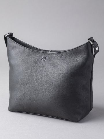 Lakeland Leather Grasmere Leather Cross Body Bag in Black