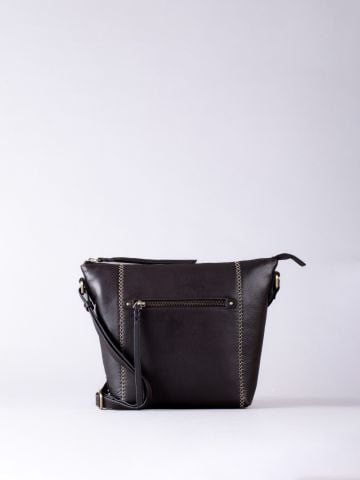 Lakeland Leather Castlerigg Leather Cross Body Bag in Chocolate Brown