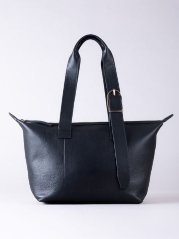 Lakeland Leather Newton Leather Tote Bag in Black
