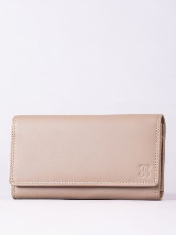 Lakeland Leather Large Leather Purse in Camel