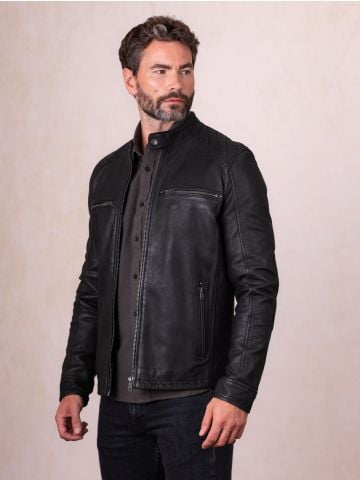 Lakeland Leather Harker Leather Jacket in Black