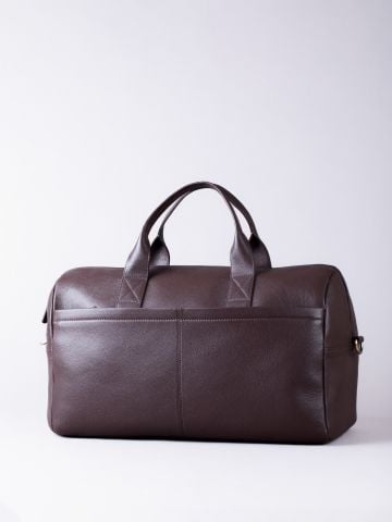 Lakeland Leather Crummock Leather Holdall in Dark Brown