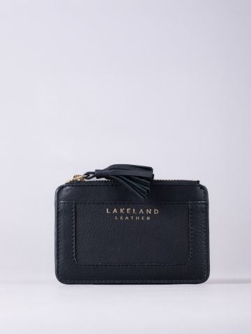 Lakeland Leather Tarraby Leather Coin and Card Holder in Black