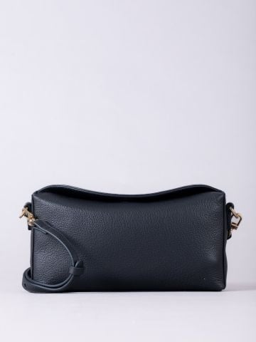 Lakeland Leather Esthwaite Leather Cross Body Bag in Navy