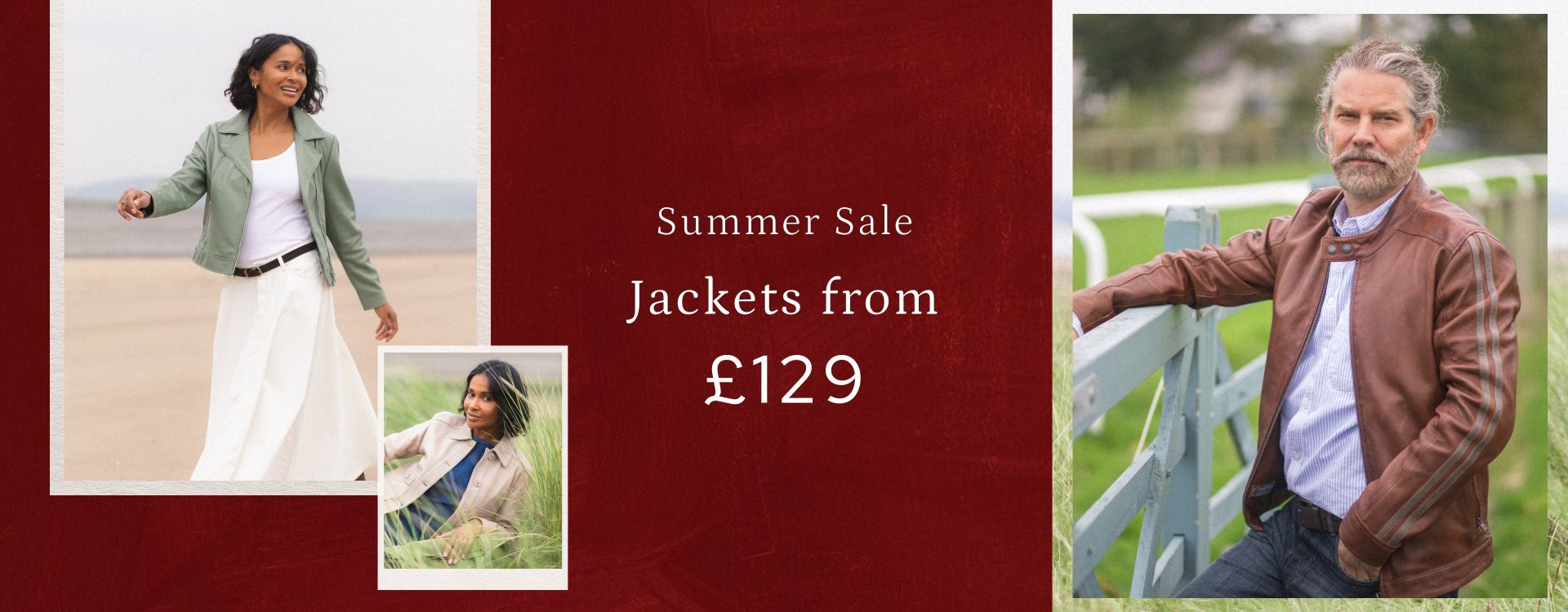 Jackets from £129 Summer Sale