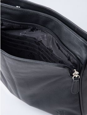 Ambleside Leather Cross Body Bag in Black