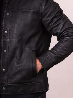 Endmoor Leather Jacket in Black