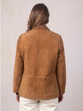 Hawkshead Suede Barn Jacket in Tan