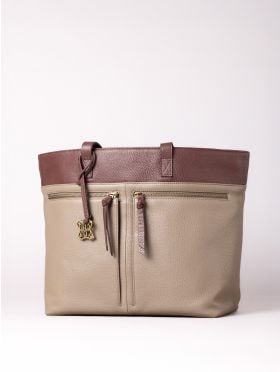 Beetham Leather Tote Bag in Walnut