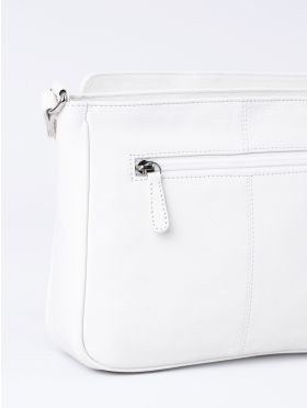 Ambleside Leather Cross Body Bag in White