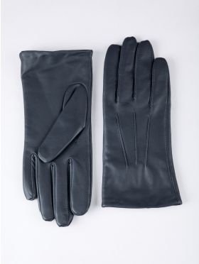Becky II Classic Leather Gloves in Navy